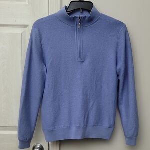 Bobby Jones Signature 100% Merino Wool Tuck Stitched Wind Lined Sweater Men SZ L